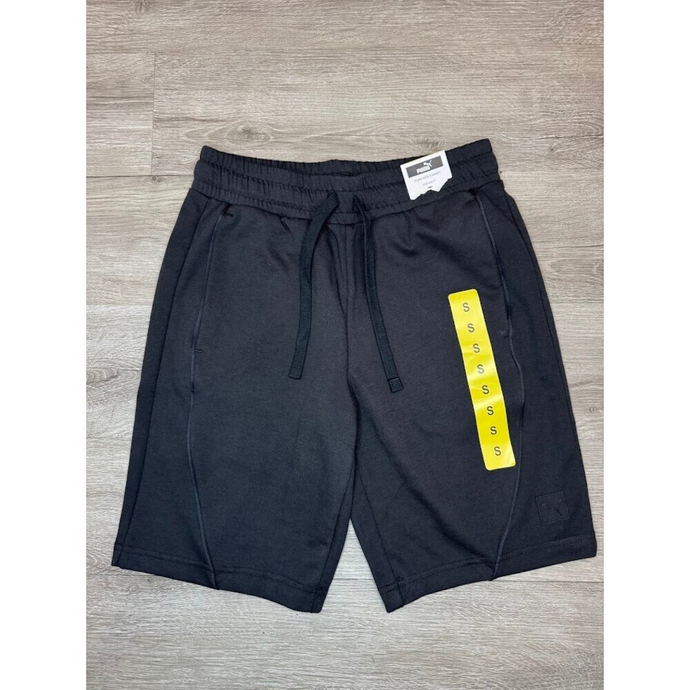 Black Athletic Shorts Men's Small Drawstring Gym Training Lounge Pockets 9”